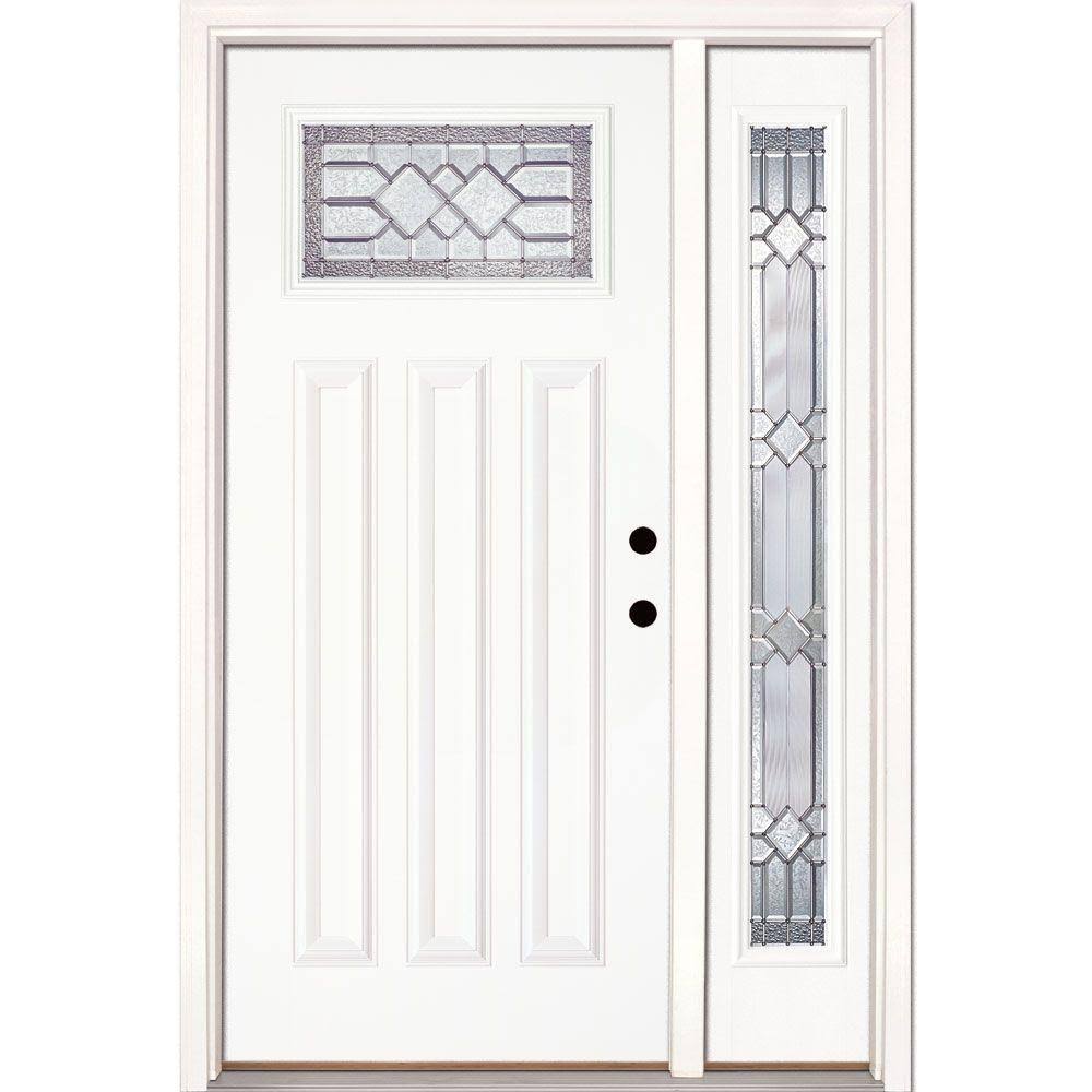 Unfinished Smooth Fiberglass Prehung Front Door Y26349