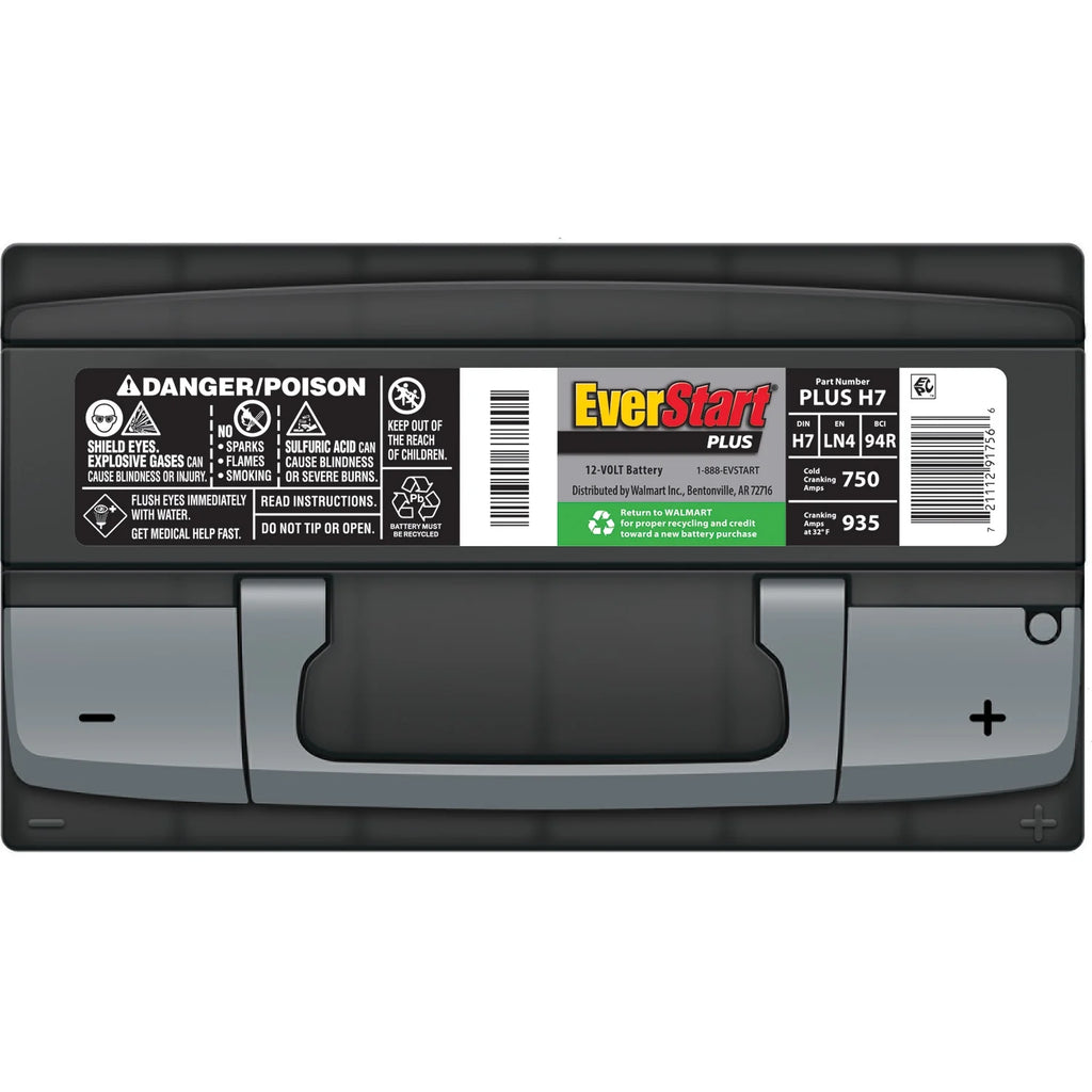 Lead Acid Automotive Battery, Group Size H7 / LN4 / 94R 12 Volt, 750 CCA O709072