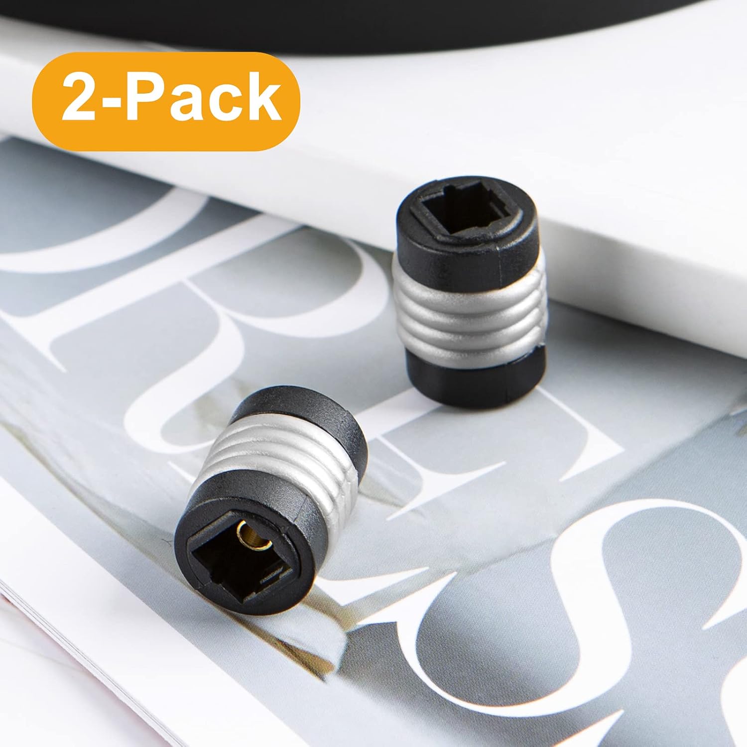 Optical Toslink Female to Female Extension Connector, 5-Pack S8109