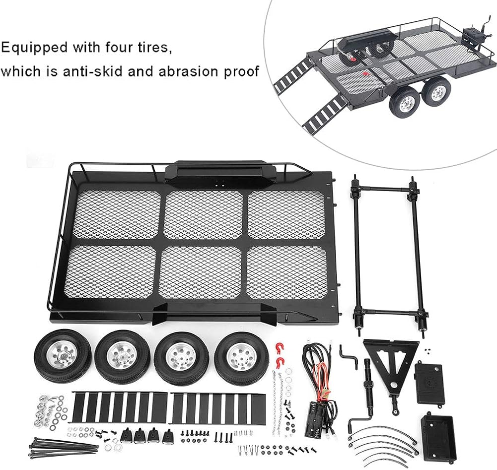 1/10 RC Car Trailer with Four Tires Q999078