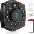 5-in-1 Keyless Entry Deadbolt Smart Lock with Keypad, APP, IC Card, Mechanical Key O2182