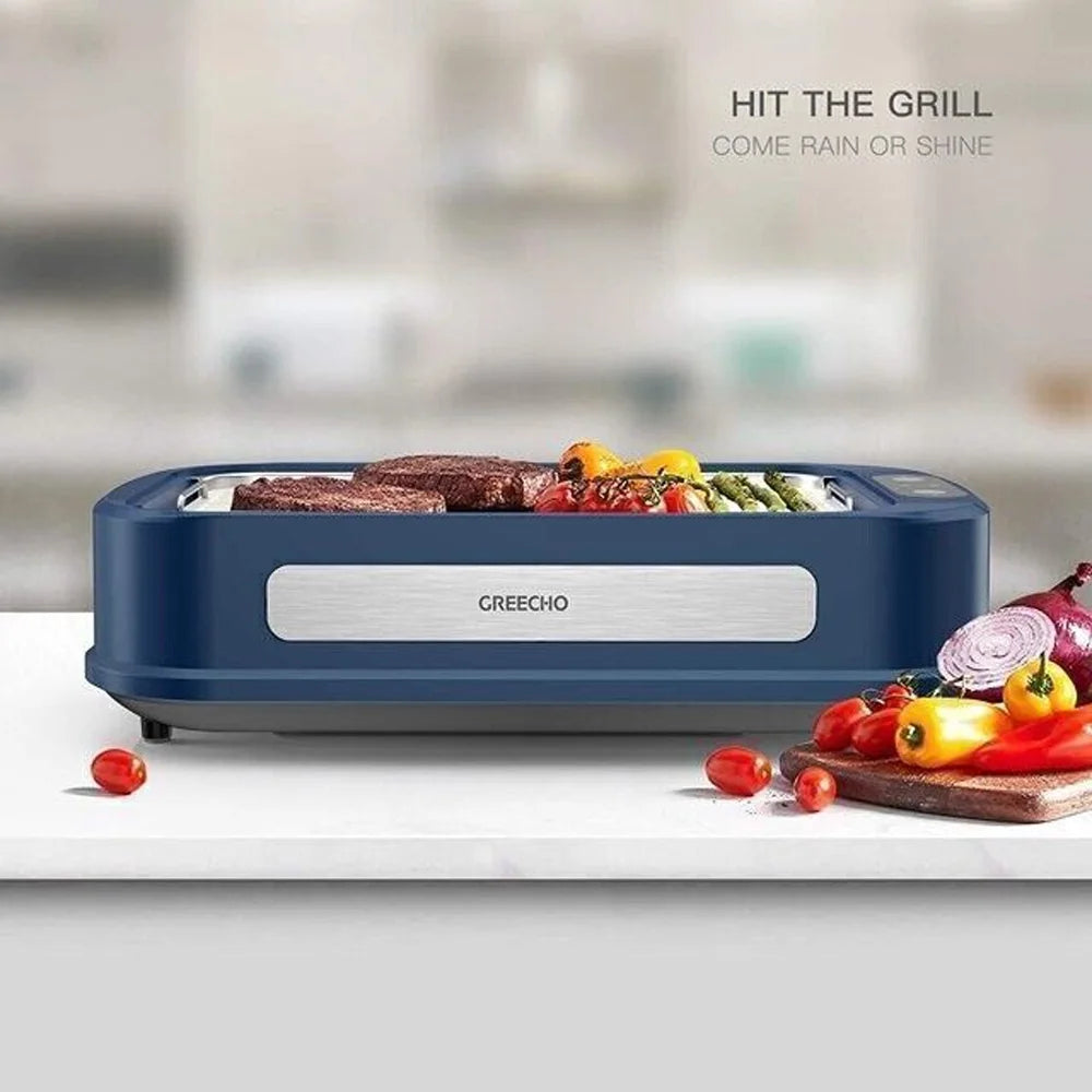 Electric Indoor Outdoor Smokeless Non Stick BBQ Grill M8359
