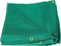 Green 10' x 22' Heavy Duty 6 Oz 70% Shade Mesh Tarps with Grommets Pack of 2 Z986