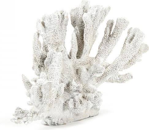 Coral White Black Polyresin Decor A3258