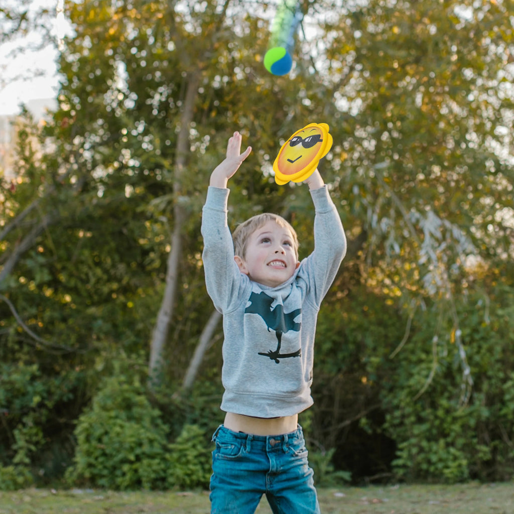 Toss & Catch Ball Game Set with 2 Paddle Discs and 1 Soft Catch Ball P374