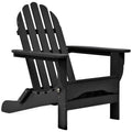 Black Plastic Folding Adirondack Chair C62999