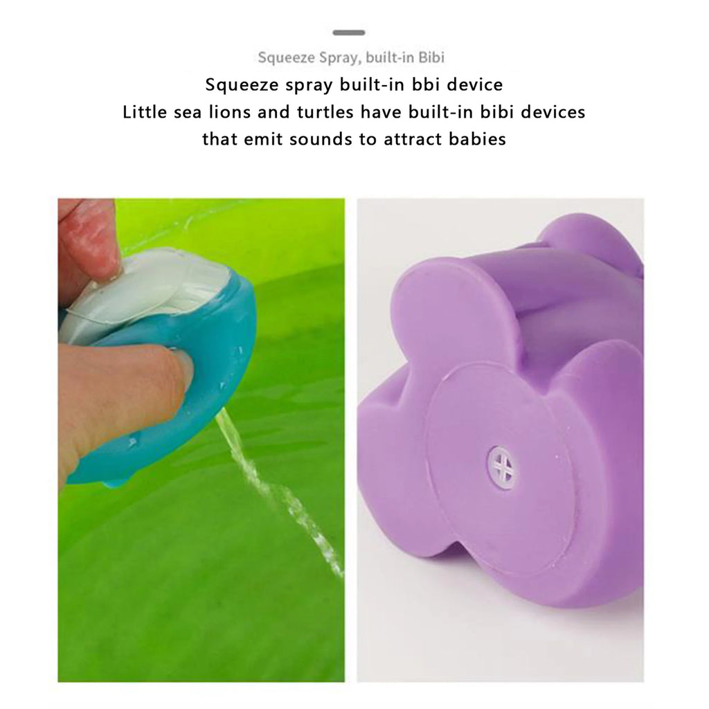 Baby Bath Toys Bathtub Toys with Net Color Changing Floating Pool Toys H18396