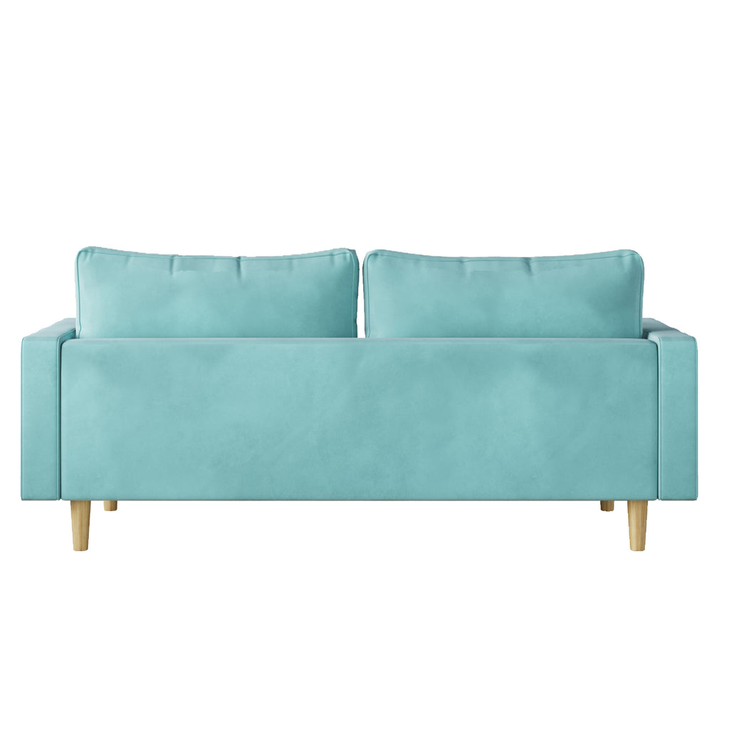 Modern Green Velvet Double Seat Sofa I56357