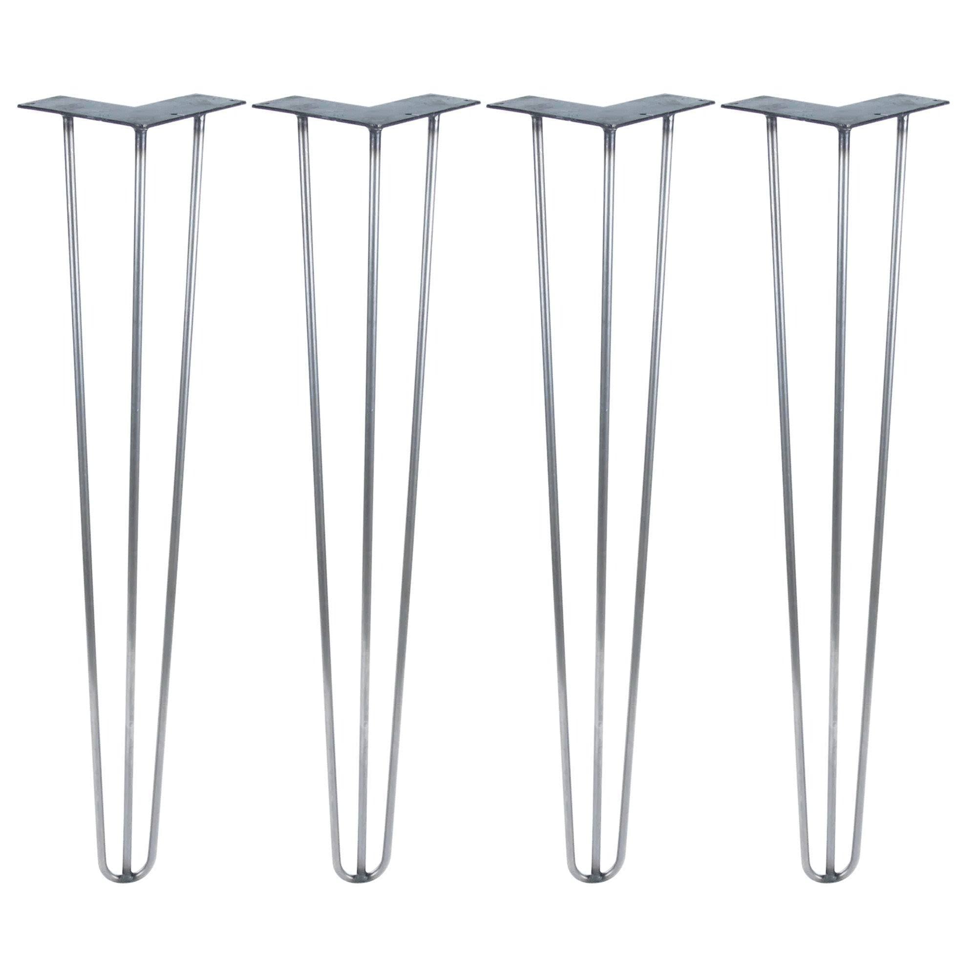 Raw Steel Hairpin Legs Set of 4 H170908