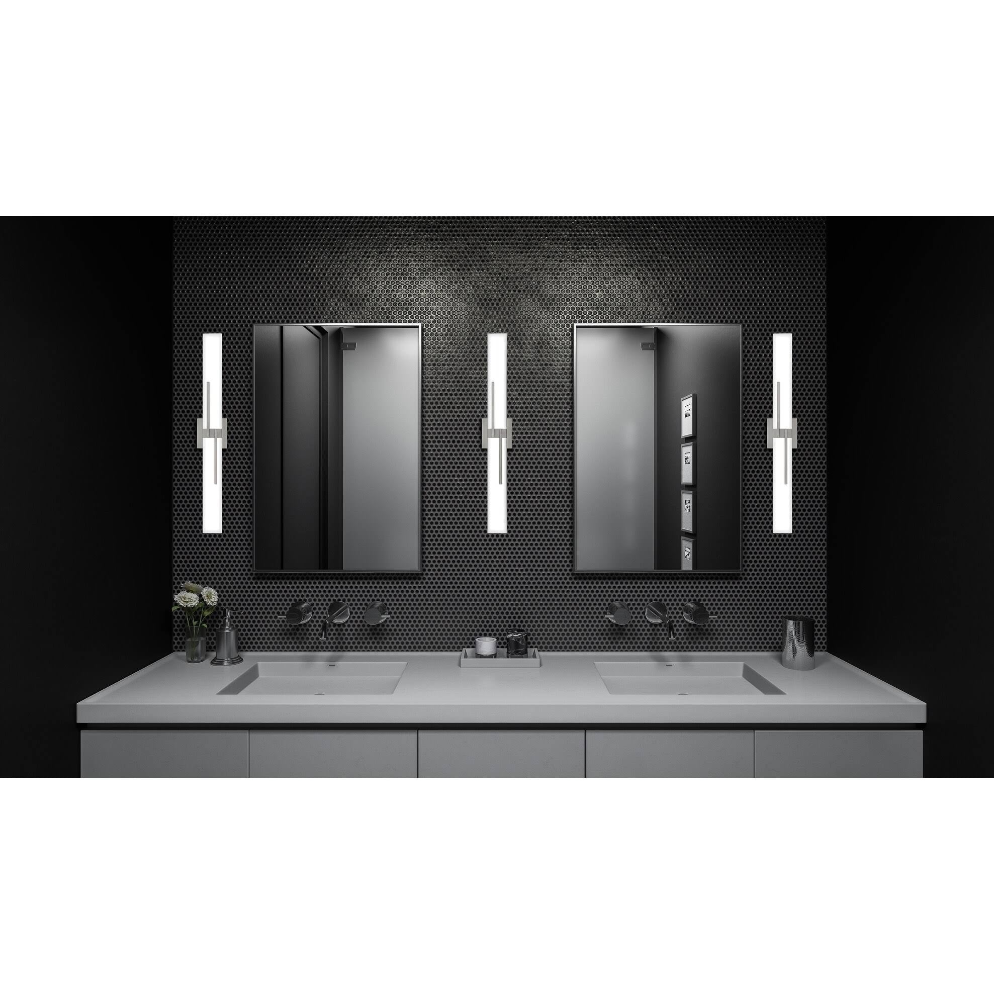 Brushed Nickel Bath Light X256785