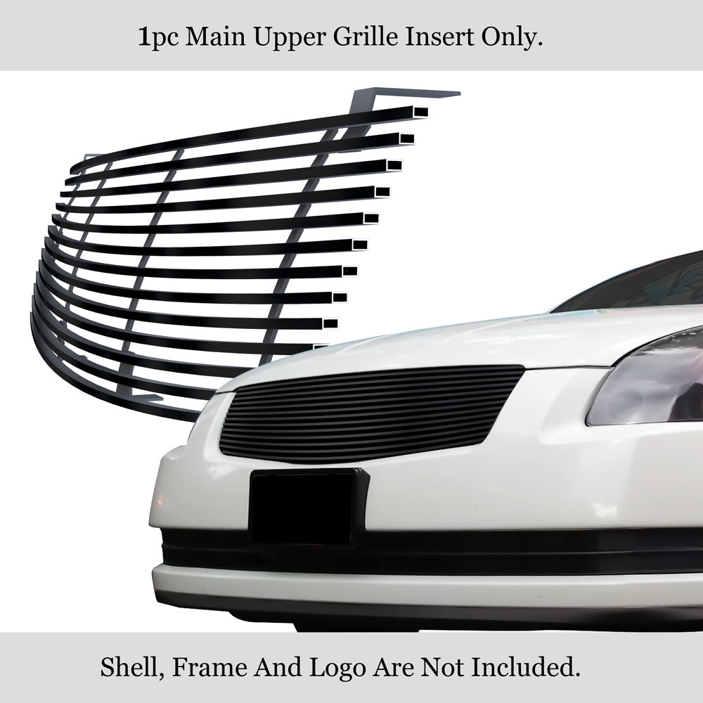 Stainless Steel Black Horizontal Billet Grille Insert Q83792