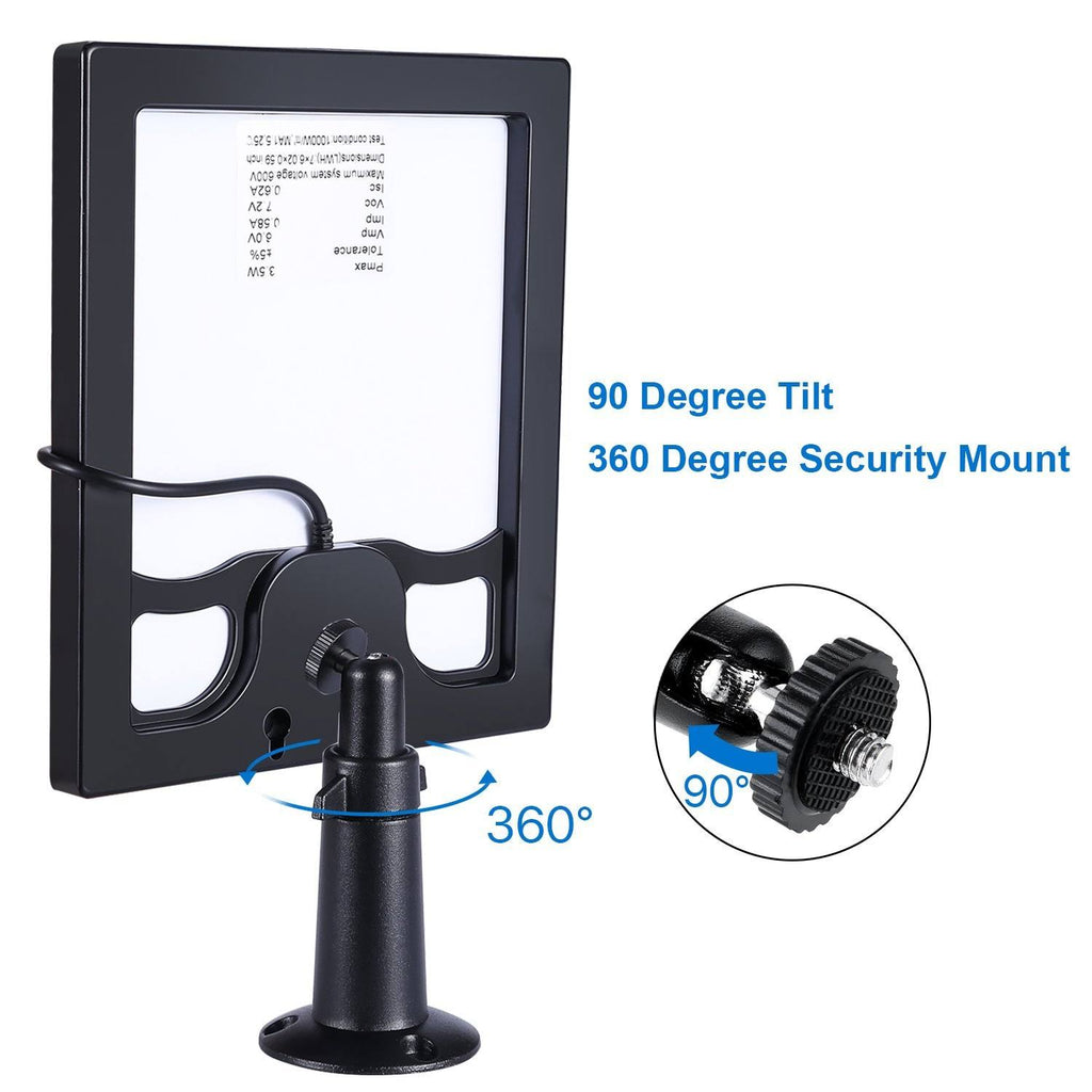 Solar Panel for Ring Spotlight Cam with Security Wall Mount 3.6 M Cable T76328