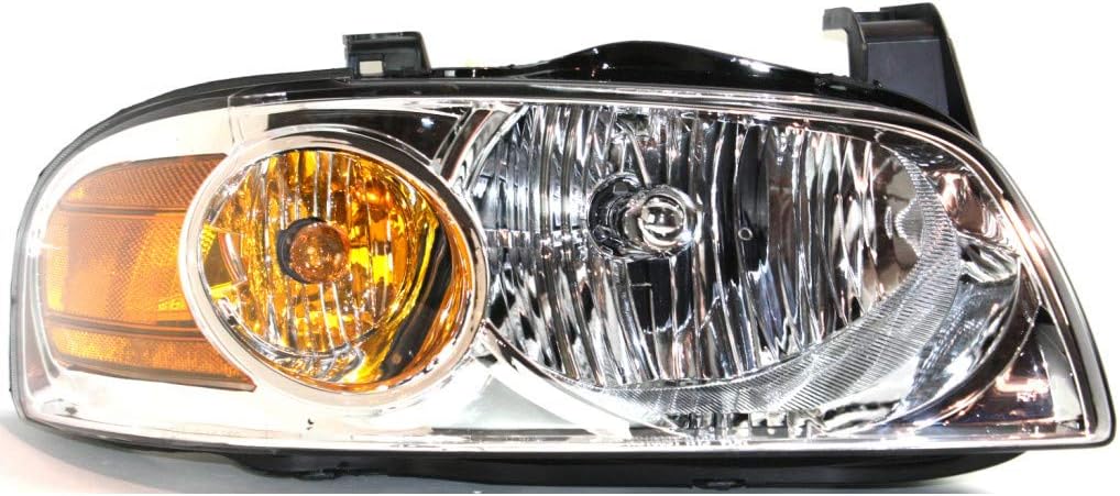 Headlight Assembly Passenger Side Chrome with Bulbs Pack of 2 Y185257
