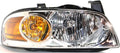 Headlight Assembly Passenger Side Chrome with Bulbs Pack of 2 Y185257