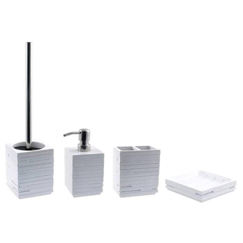 White 4-Piece Bathroom Accessory Set U4202