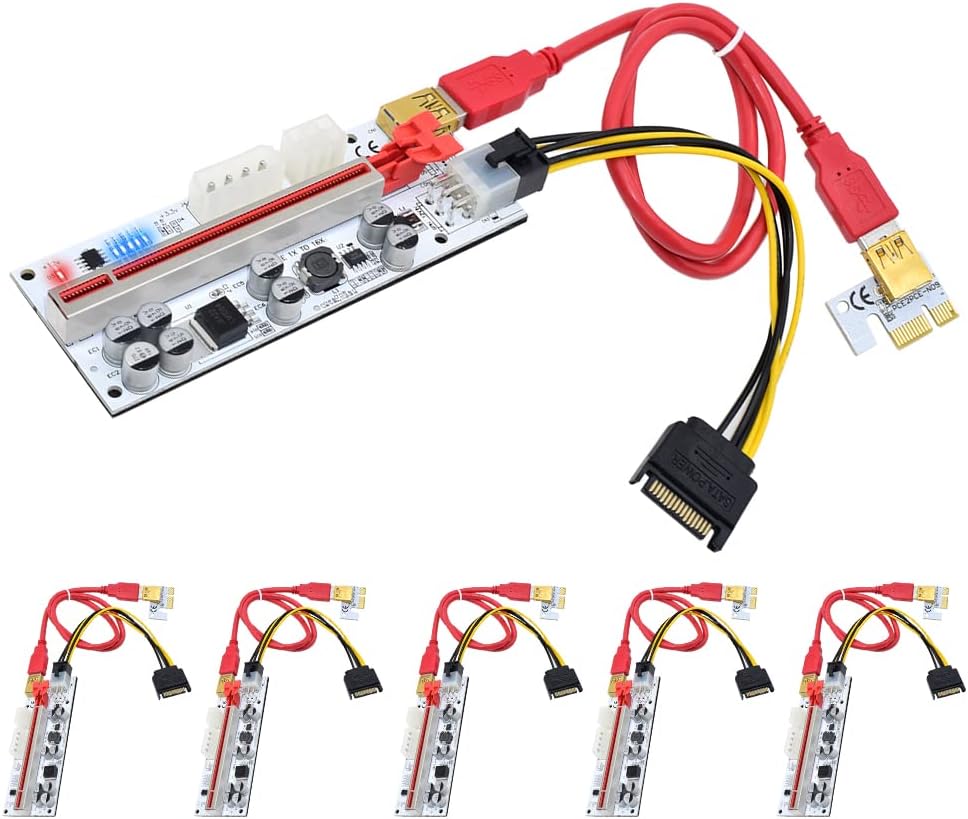 USB 3.0 PCI-E Riser Adapter Card 6 Pack Q262