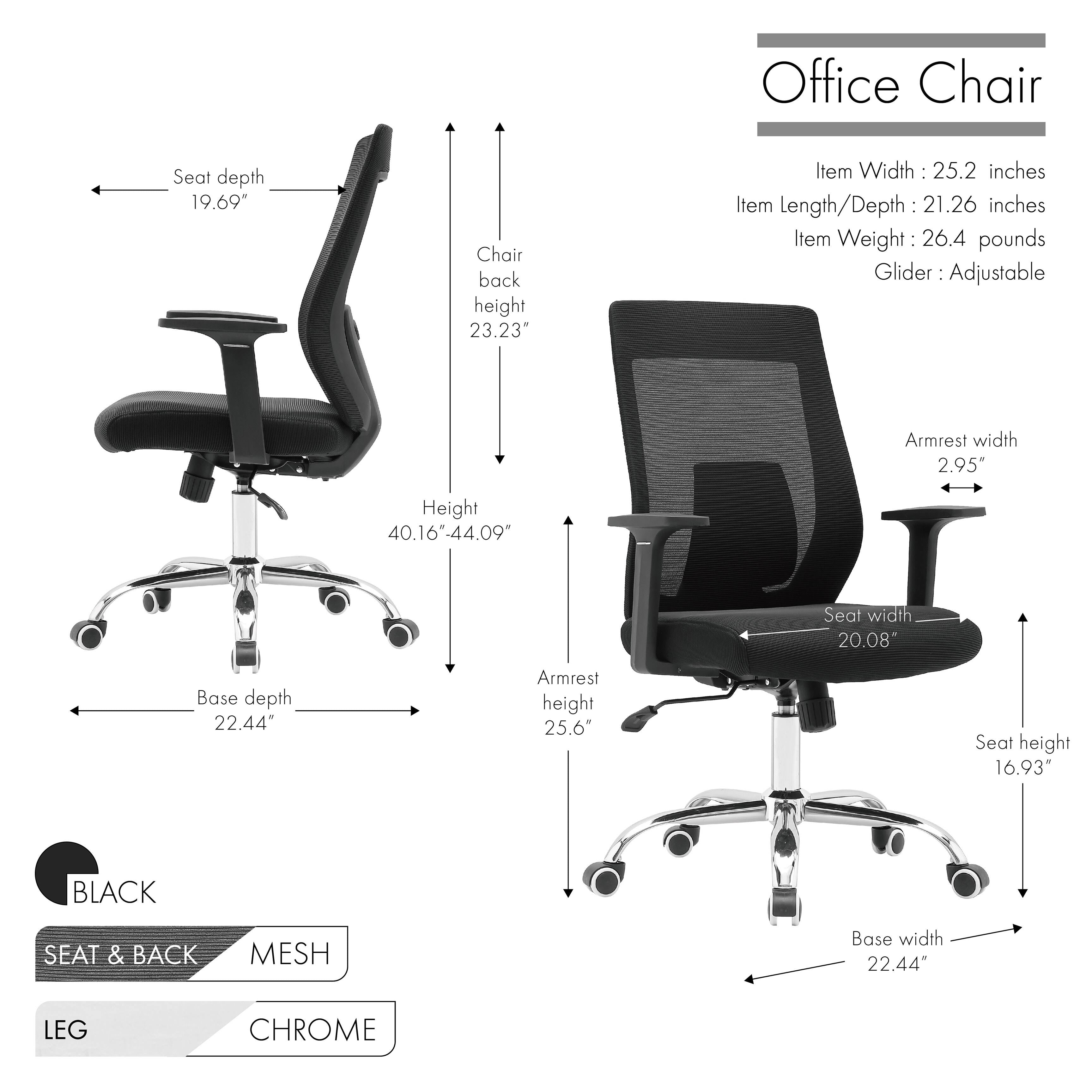 Blue Mesh Office Chair with Roller Caster Wheels H3629