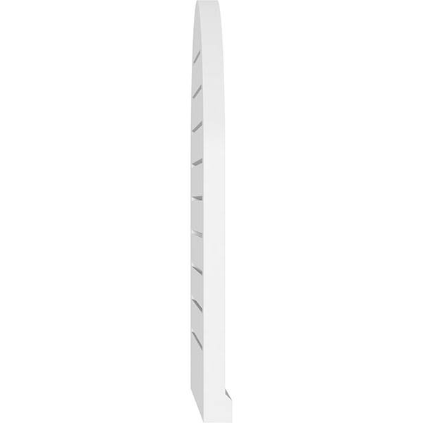 Round Top Surface Mount PVC Gable Vent with Brickmould F760307