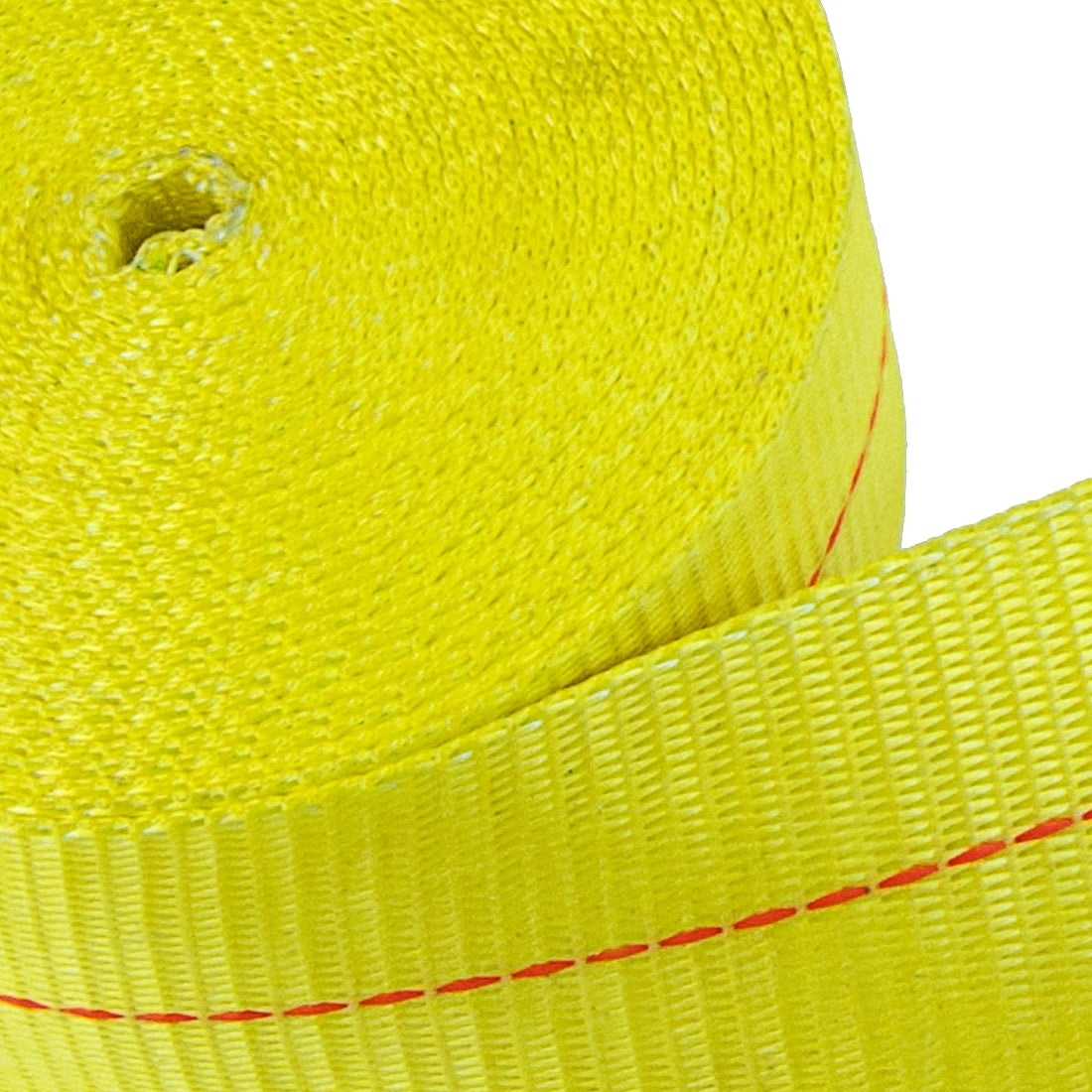 4 Inch x 30 Foot Yellow Winch Strap with Chain Anchor D686755