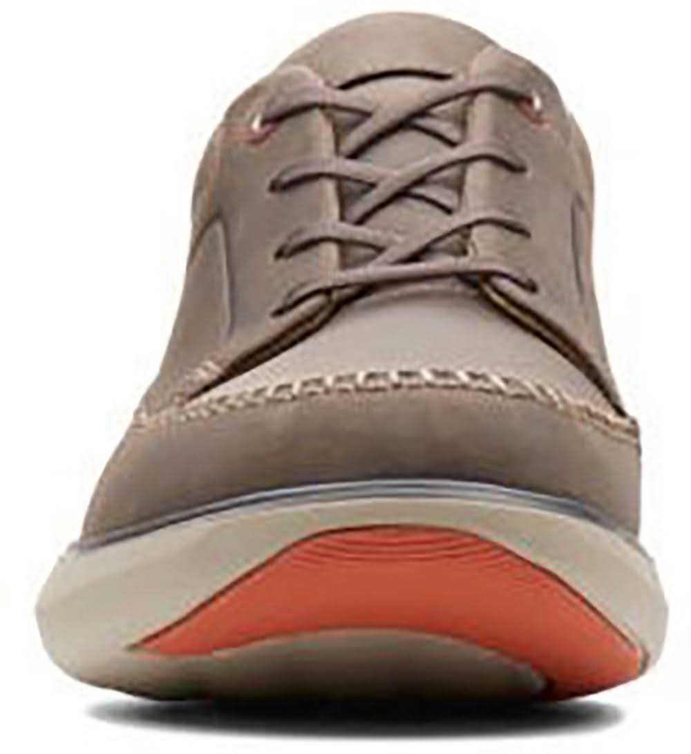 Dark Grey Leather Lace-Up Shoes C5508