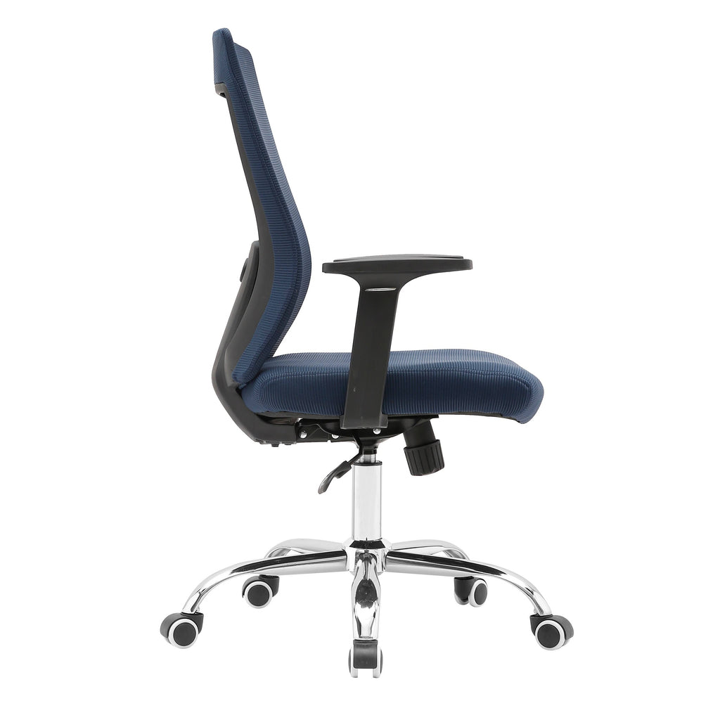 Blue Mesh Office Chair with Roller Caster Wheels H3629