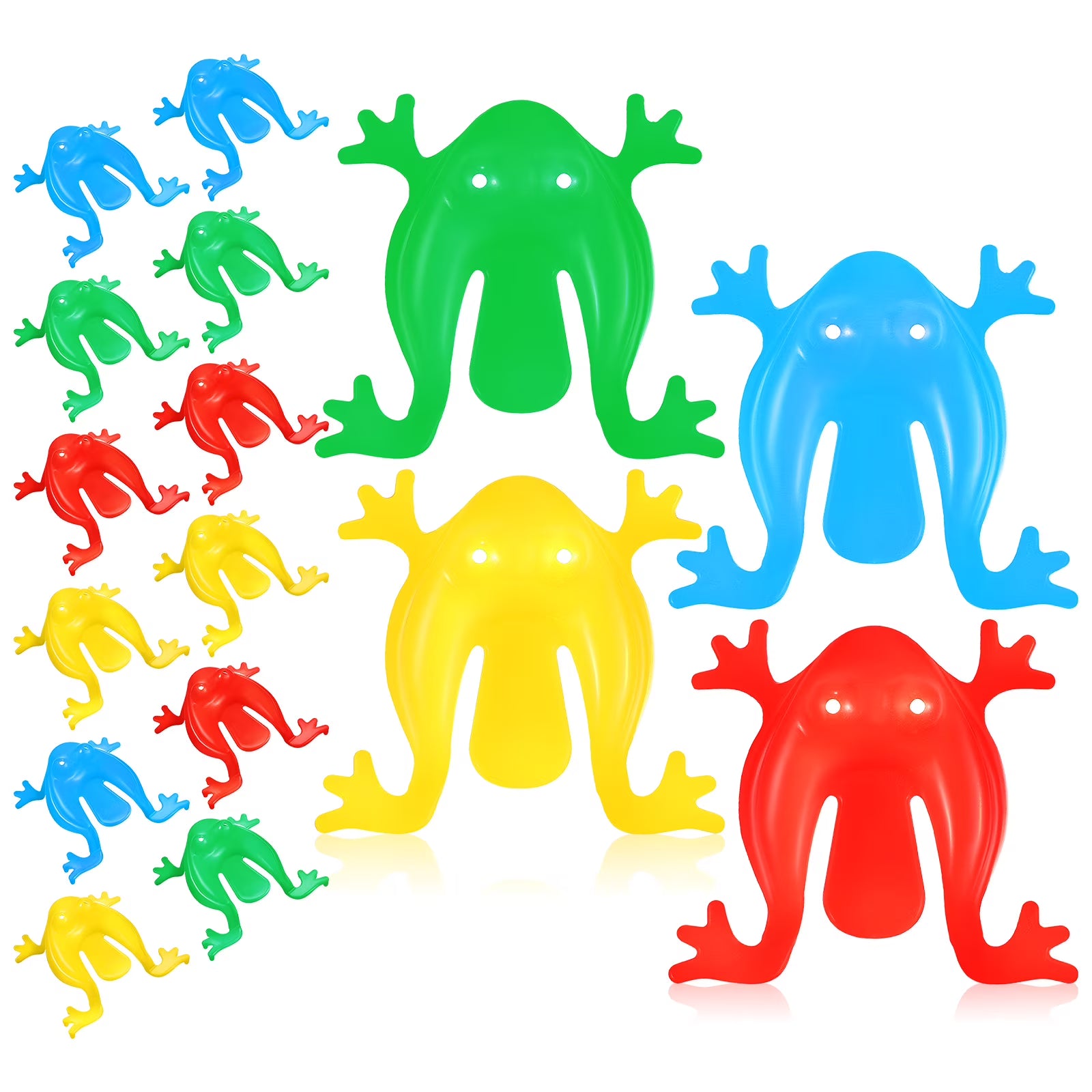 16 Pcs Frogs Toys Assorted Colors P38293