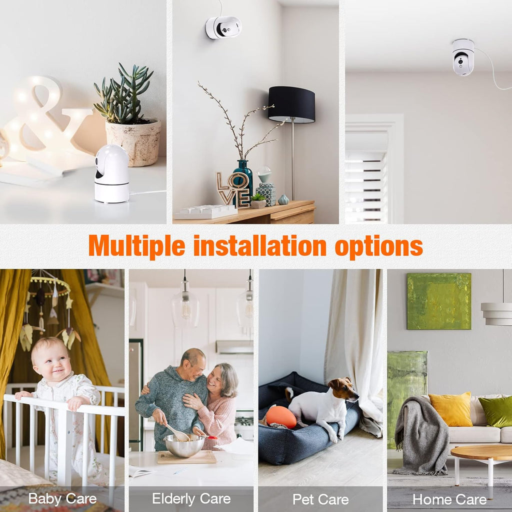 2K Security Camera with Night Vision, 2-Way Audio, Pack of 2 R36633