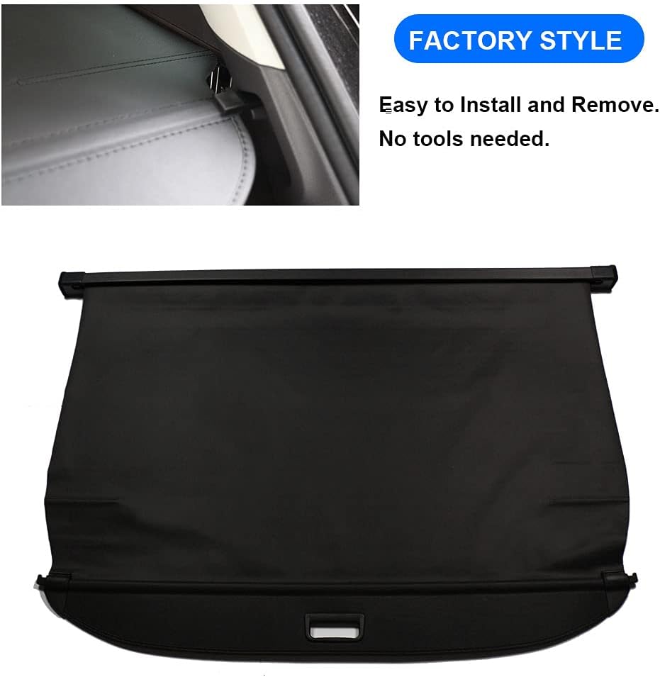 Cargo Cover Rear Trunk Retractable Security Shade Pack of 2 W97106