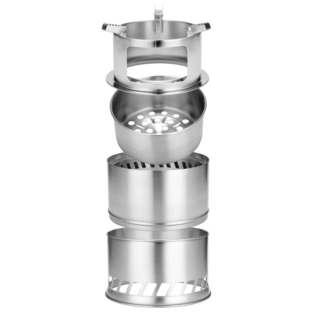 Stainless Steel Wood Barbecue Stoves Portable Picnic Barbecue Stoves J164280
