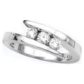 14K White Gold Diamond Promise Ring P322706