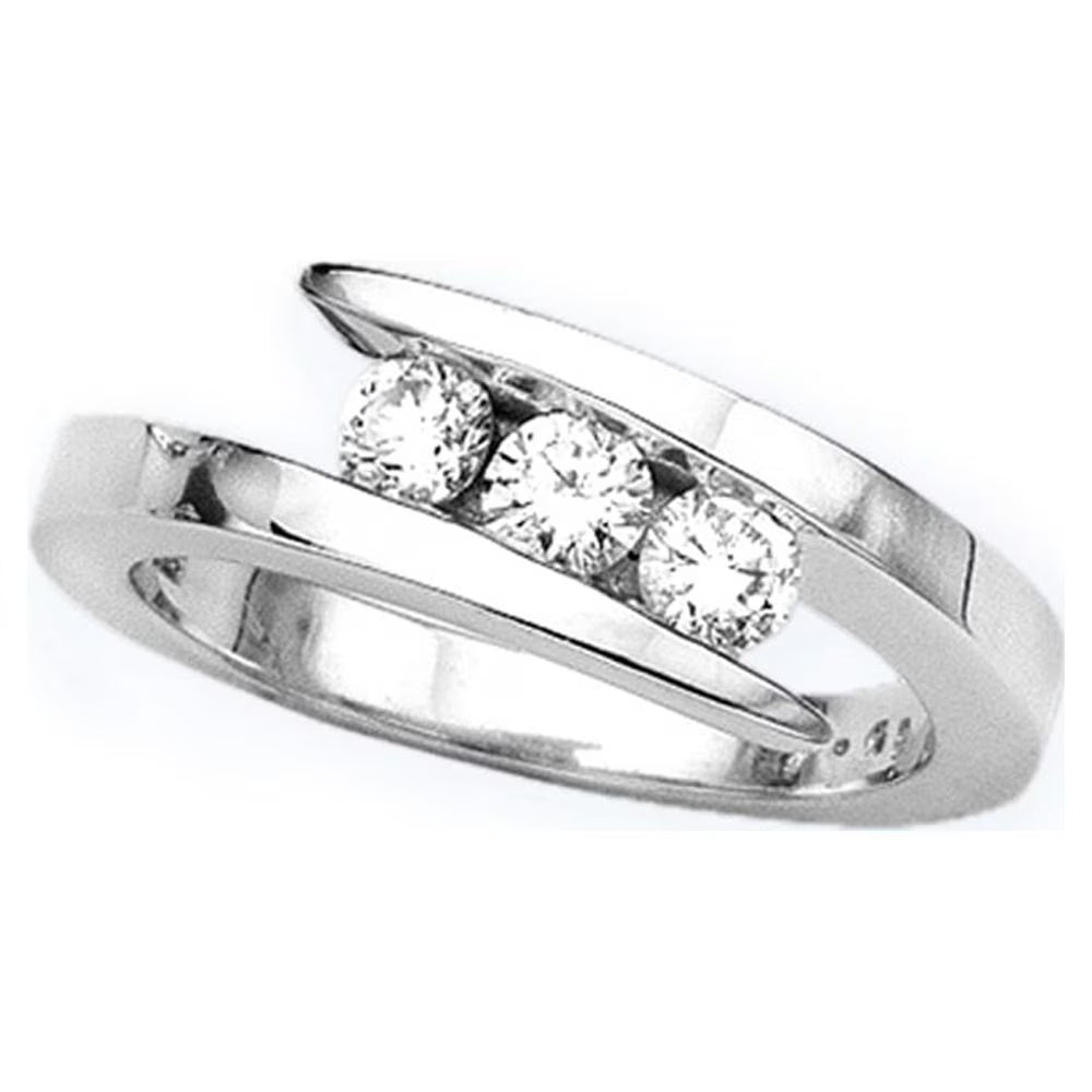 14K White Gold Diamond Promise Ring P322706