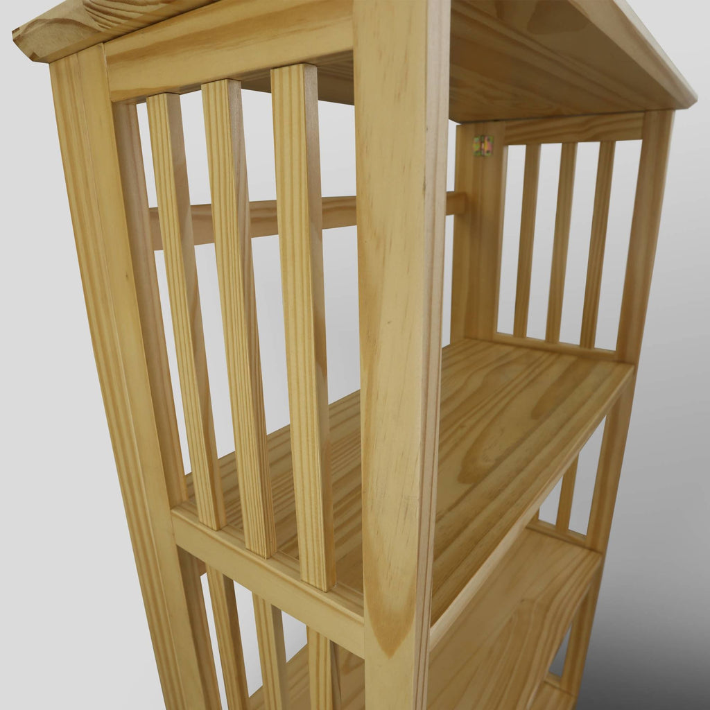 4 Shelf Folding Bookcase Natural T8606