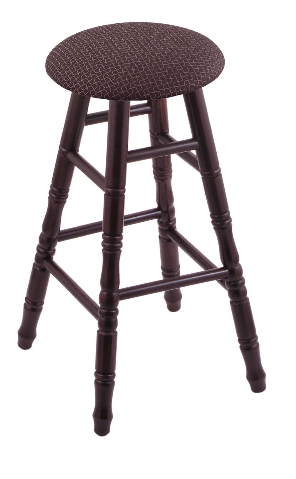 Dark Cherry Maple Bar Stool with Truffle Seat T592181
