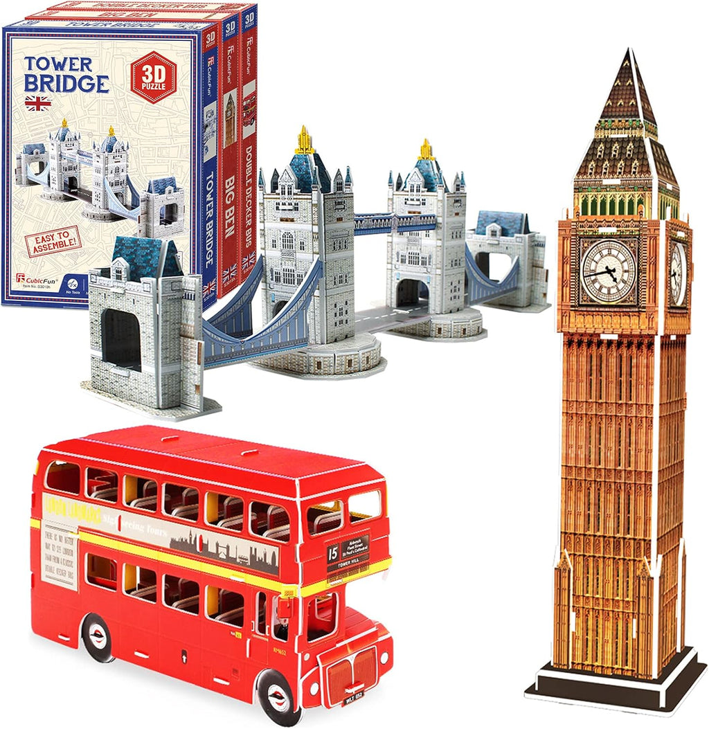 3D Puzzle Notre Dame de Paris Cathedral Model Kit, 293 Pieces Pack of 2 Y475