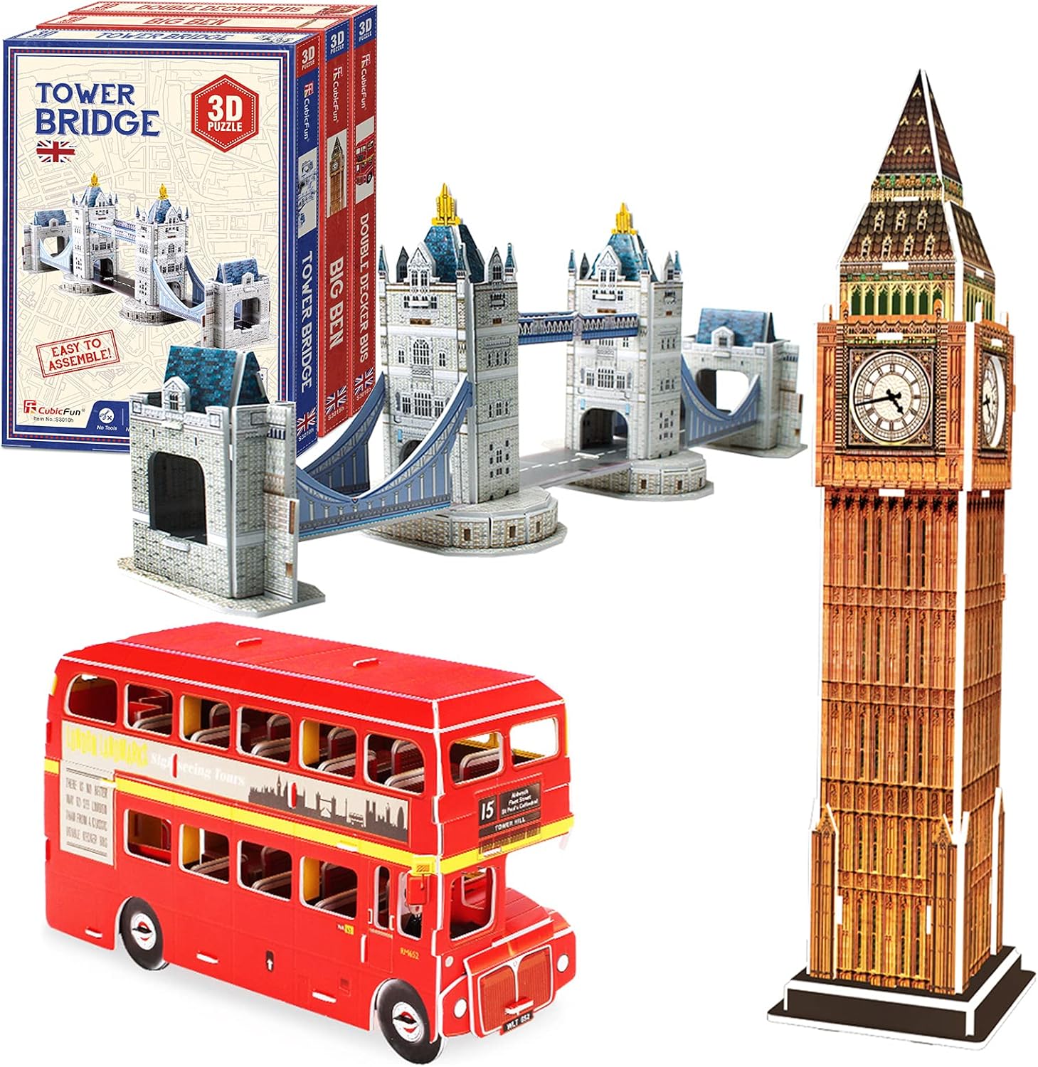 3D Puzzle Notre Dame de Paris Cathedral Model Kit, 293 Pieces Pack of 2 Y475