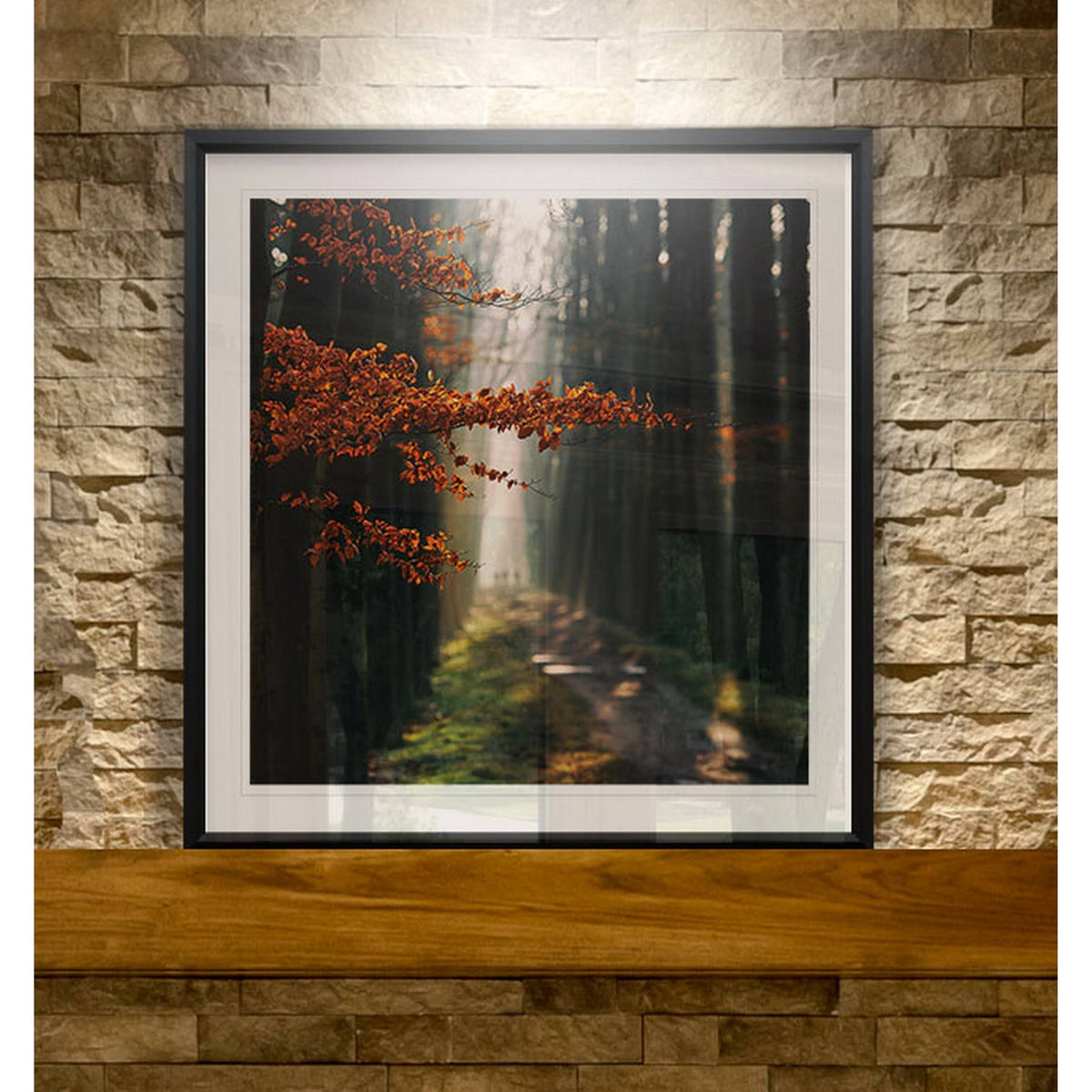 Three-Framed Giclee Print 28x28 X312629