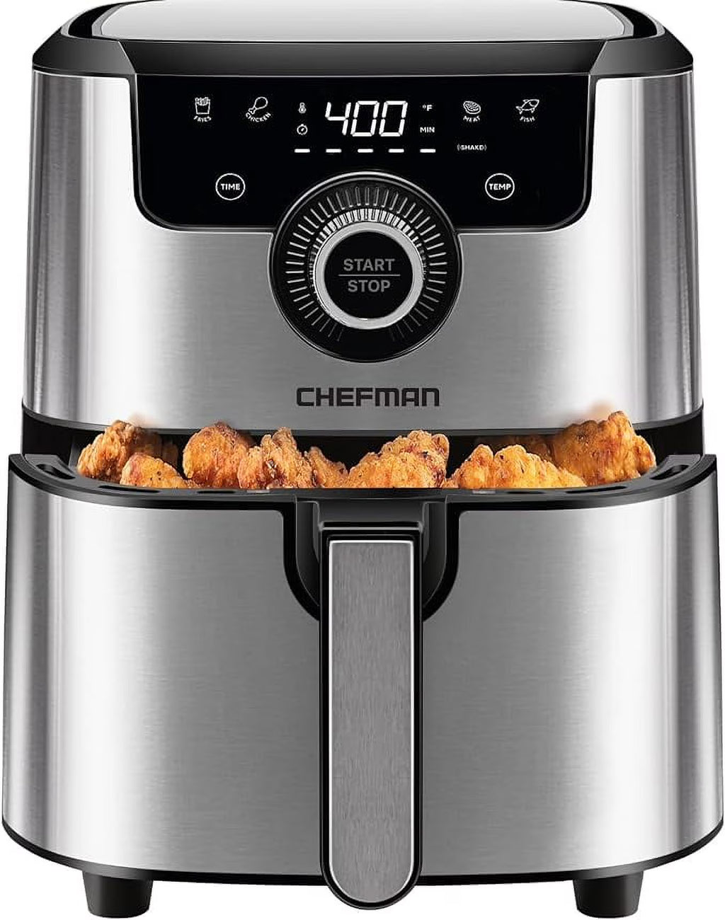 Open Box CHEFMAN Air Fryer 4.5 Qt SILVER C99154