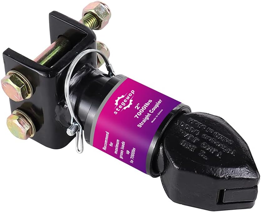 2 Adjustable Trailer Coupler with Trigger Latch, 7000 lb, Pack of 2 D32733