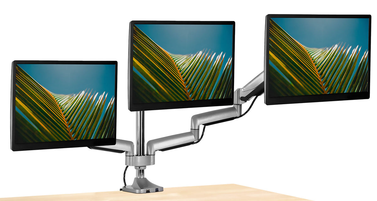 Triple Monitor Desk Mount with USB and Audio Ports G34141