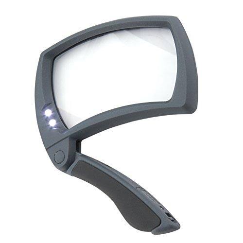 LED Lighted 2X Power Rectangular Magnifier T7756