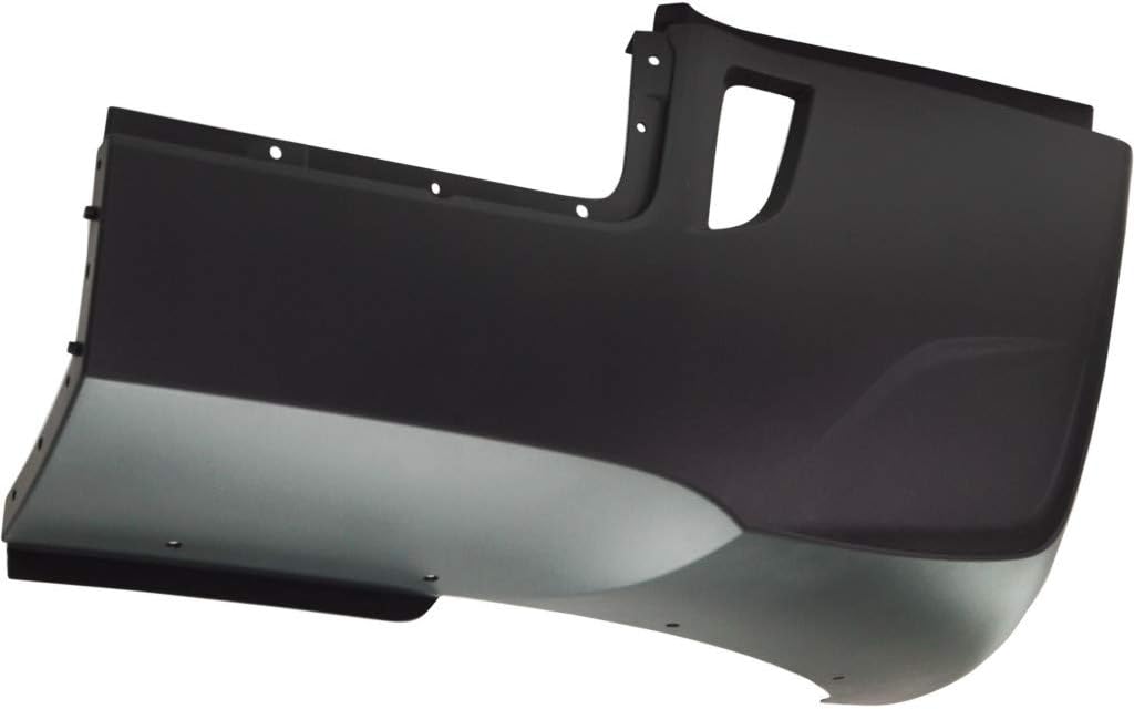 Painted Black and Silver Plastic Bumper End T568891