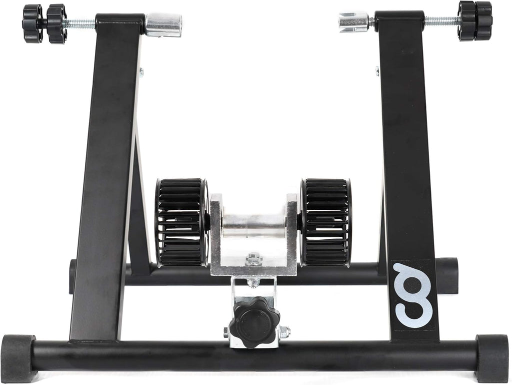Indoor Wind Resistance Bicycle Trainer Stand with Front Block Riser & Skewers Q7773
