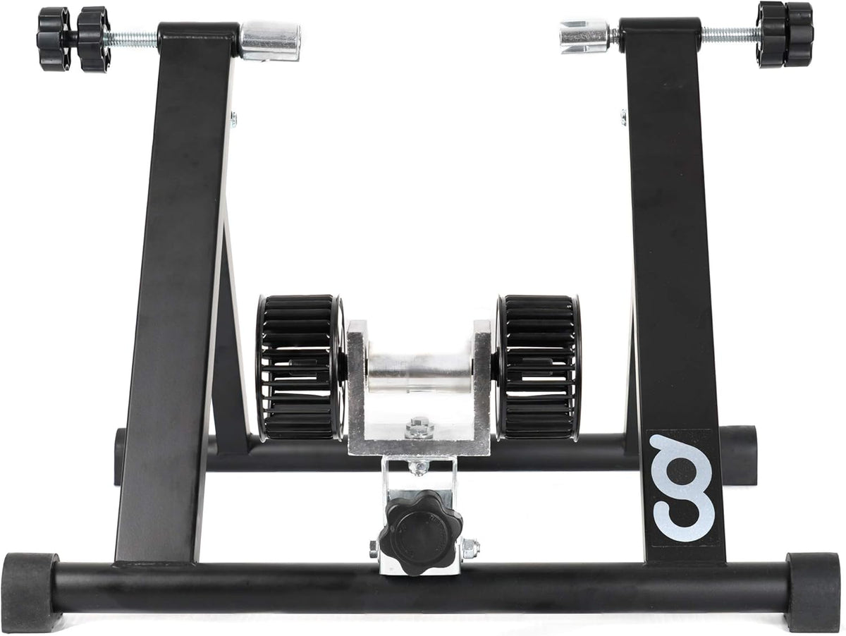 Indoor Wind Resistance Bicycle Trainer Stand with Front Block Riser & Skewers Q7773