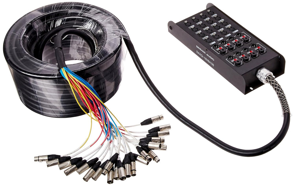16 Channel 75' XLR Snake Cable with XLR and 1/4 Returns N687384