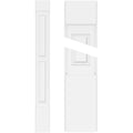 Two Equal Raised Panel PVC Pilaster with Standard Capital and Base (Pair) E83679