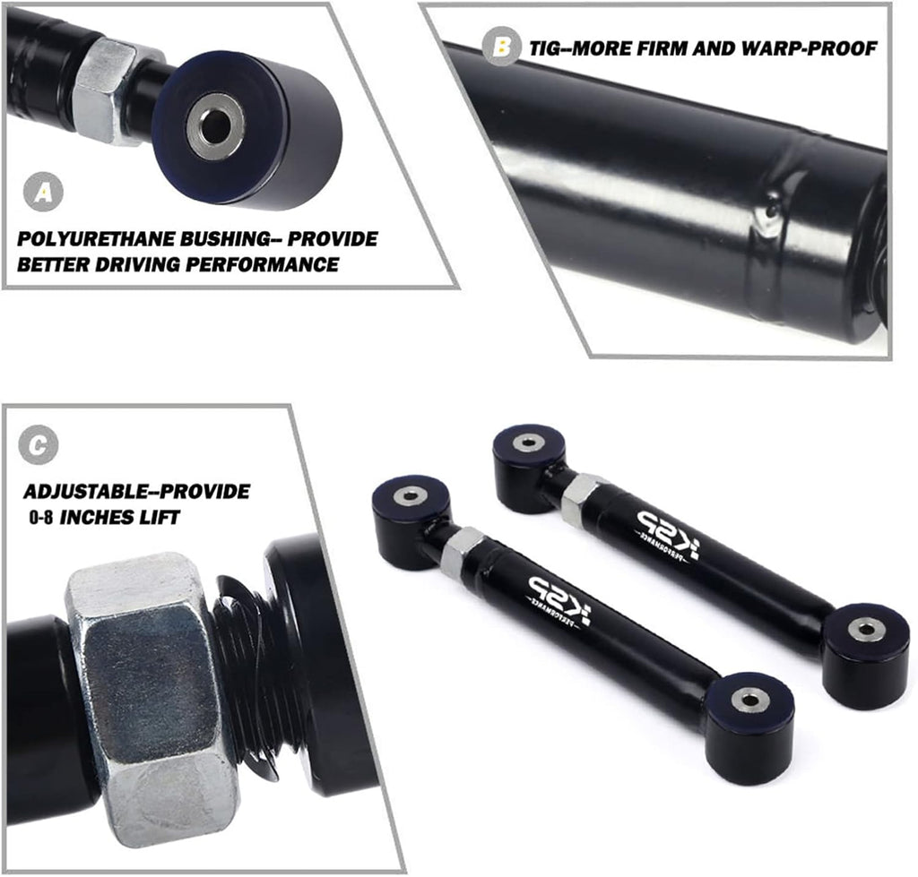 Heavy Duty Adjustable Rear Upper Control Arms Q599