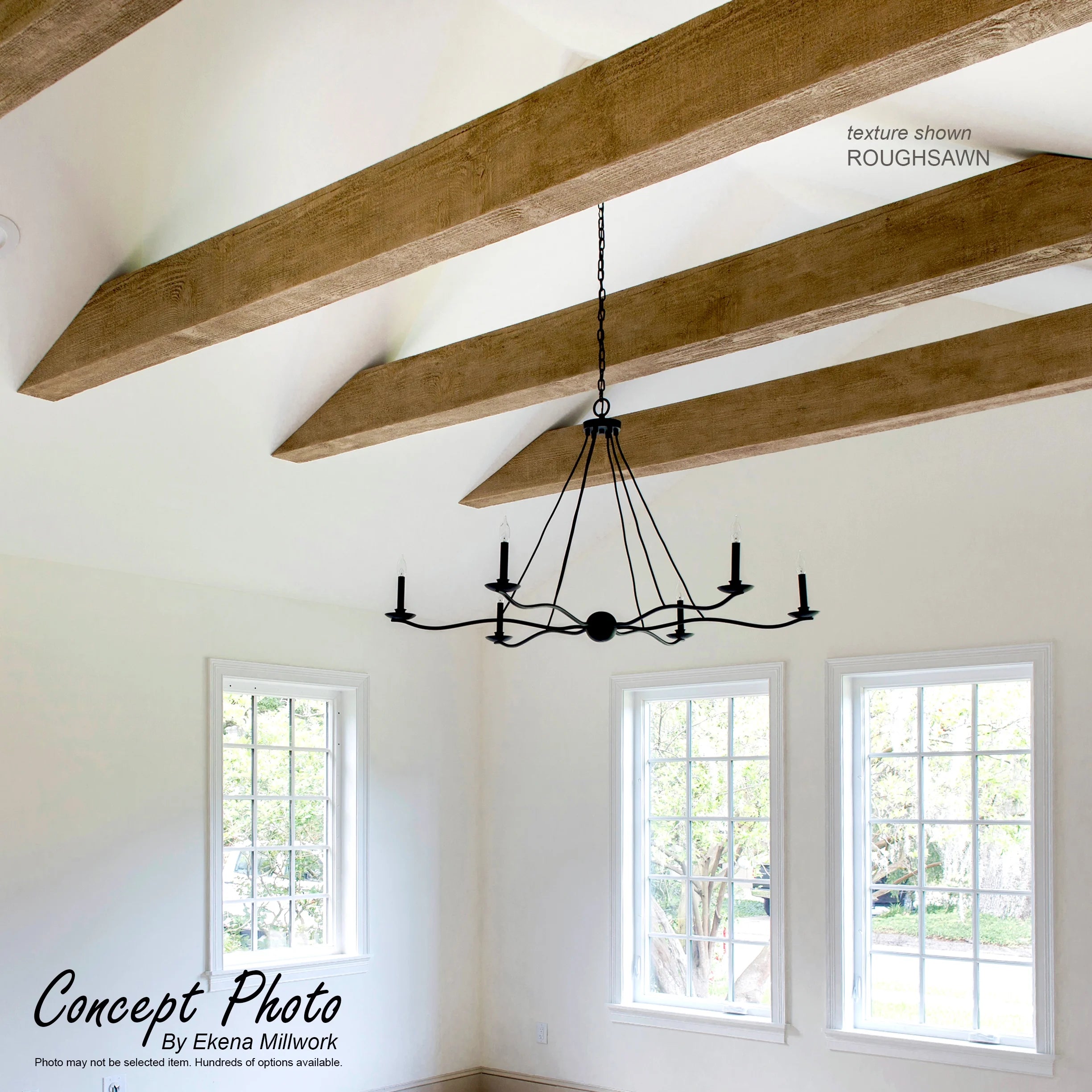 6"W x 6"H x 16'L Faux Wood Ceiling Beam E686204