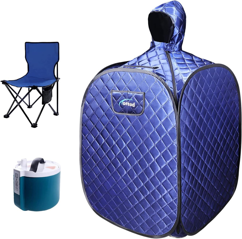 Portable Folding Steam Sauna Tent with Remote Control, Black S1495