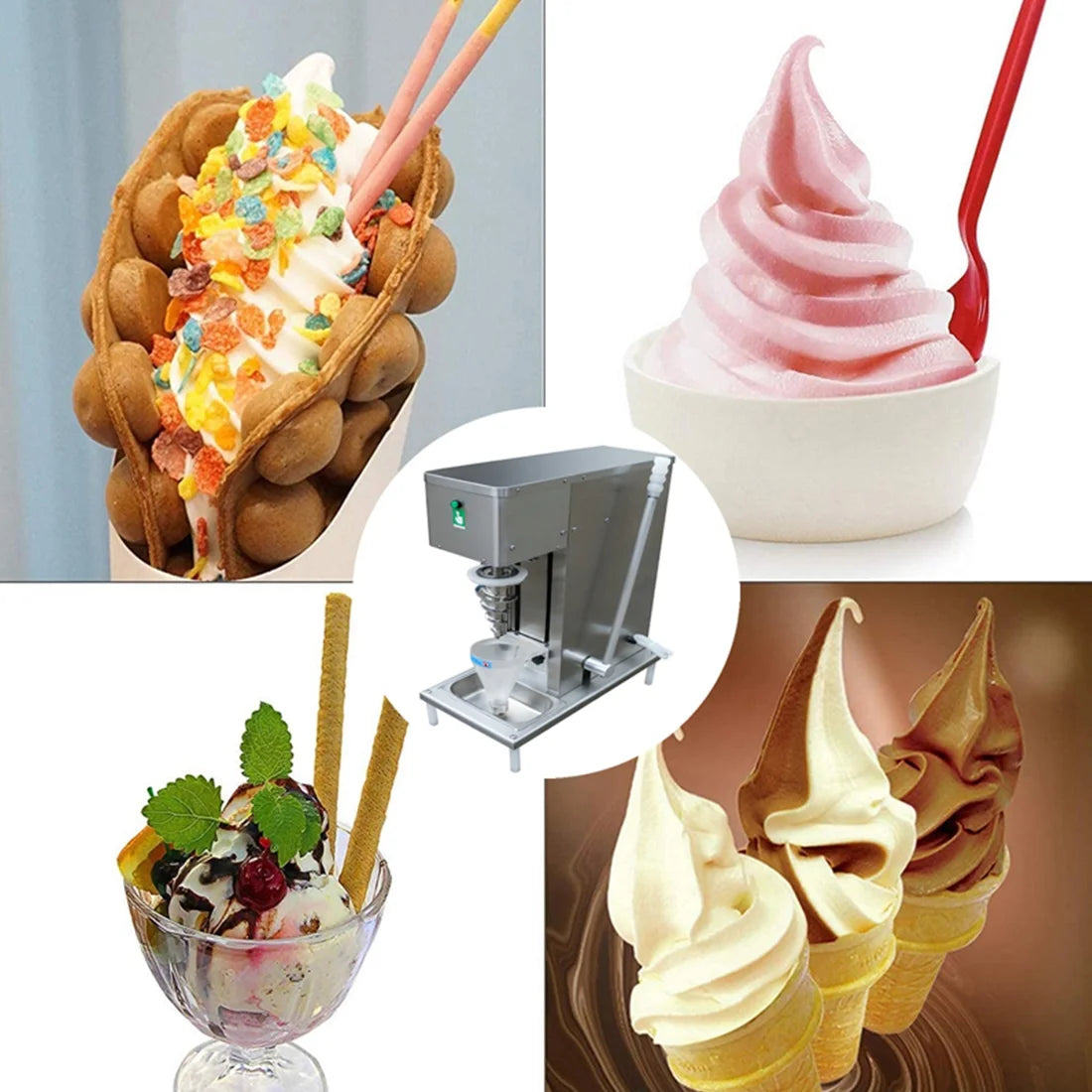 Electric Fruit Ice Cream Machine Juice Yogurt Milkshake Mixer N470