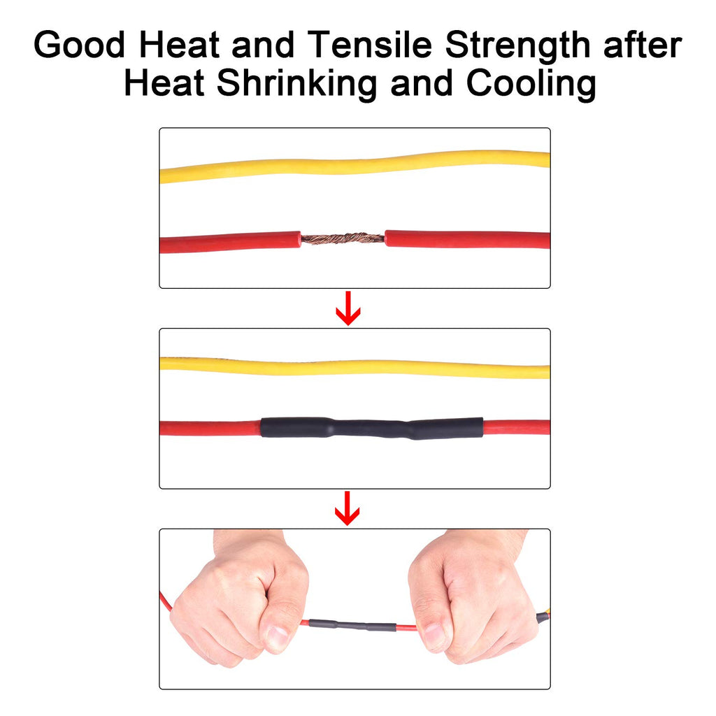 1-1/2 Inch 4 Ft Red Waterproof Heat Shrink Tubing T206